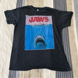 Jaws Graphic Short Sleeve Tee - Black/Blue